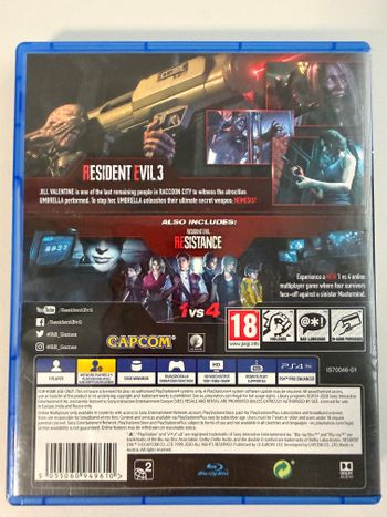 Resident Evil 3 PlayStation 4