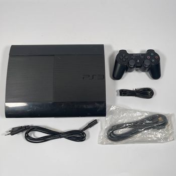PlayStation 3 Super Slim, Black, 500GB + Controller and Cables