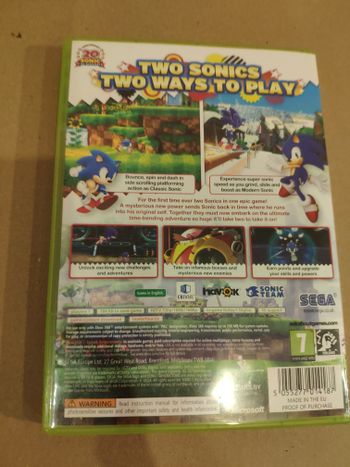 Sonic Generations Xbox 360