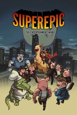 SuperEpic: The Entertainment War game cover