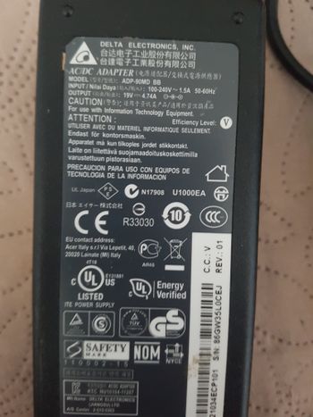 Acer 90W pakrovėjas įkroviklis