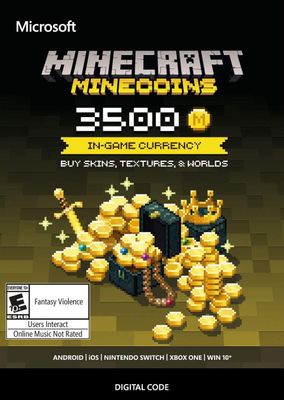 Minecraft: Minecoins Pack: Código de 3500 Coins GLOBAL