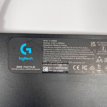 Logitech G815 LIGHTSYNC RGB Mechanical Gaming Keyboard with Low Profile Switches