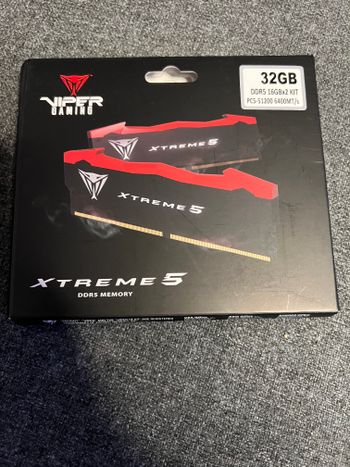 Patriot Viper Xtreme 5 DDR5 RAM 32GB (2X16GB) 6400 CL 32