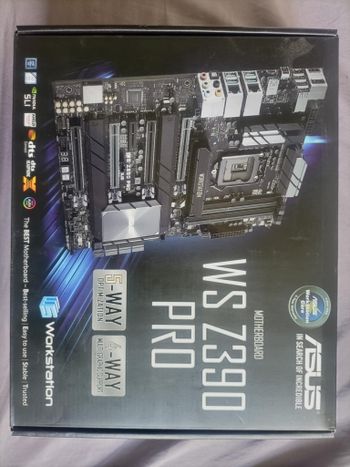 Asus WS Z390 PRO Intel Z390 ATX DDR4 LGA1151 4 x PCI-E x16 Slots Motherboard