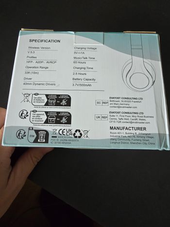 Bluetooth wireless ausinės