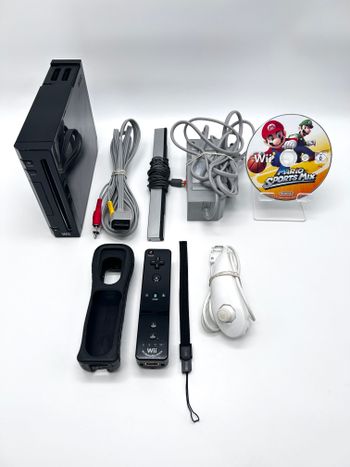 Nintendo Wii RVL-001 Žaidimų Konsolės Pilnas Juodas Rinkinys