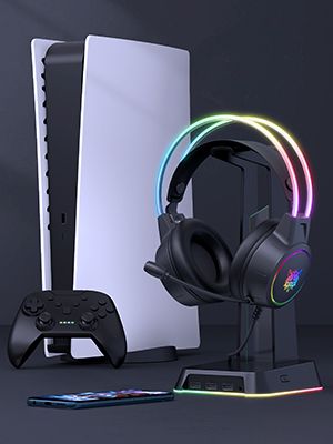 Onikuma X15 Pro Black gaming headphones (žaidimų ausinės)