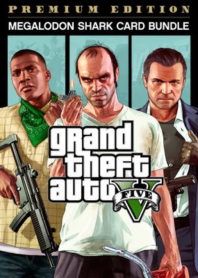 Grand Theft Auto V: Premium Online Edition & Megalodon Shark Card Bundle Código de Rockstar Games Launcher GLOBAL