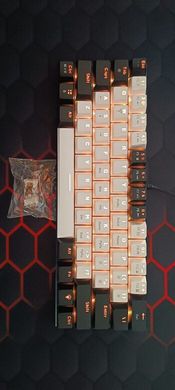 Klaviatura White and black keyboard RGB