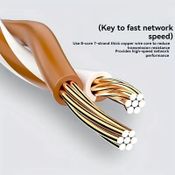 LAN tinklo kabelis – 50 metrų, 6 kategorija (Cat 6) Ilgis: 50 metrų