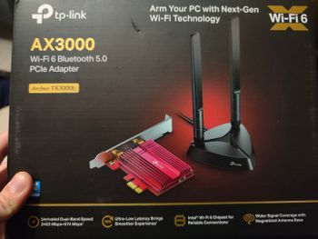 TP-Link Archer TX3000E PCIe x1 802.11a/b/g/n/ac/ax Adapter