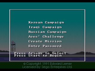 F-22 Interceptor SEGA Mega Drive