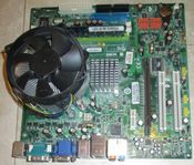 Placa Base Acer Aspire M3641, MCP73PV + Procesador Intel Core 2 Quad Q8200 2,33 Ghz + 1 Gb Memoria.