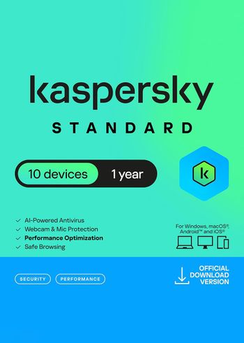Kaspersky Standard (1 Year / 10 Devices) Key EUROPE