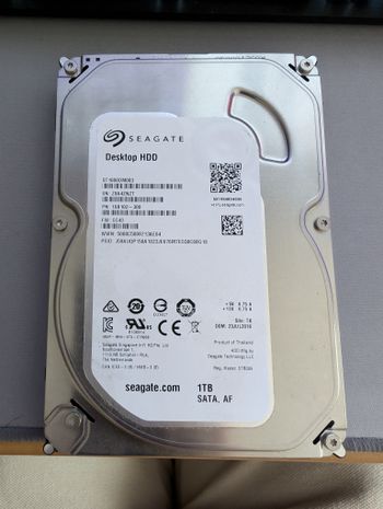 Seagate Barracuda 1 TB HDD Storage