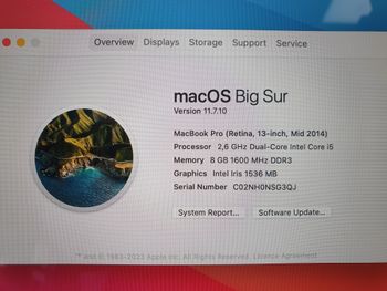 MacBook Pro A1502 (2014 m.) 