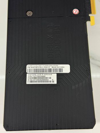 Palit GeForce GTX 1080 Ti 11 GB 1480-1582 Mhz PCIe x16 GPU