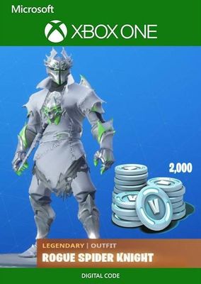 Fortnite: Rogue Spider Knight Bundle + 2000 V-Bucks Código de Xbox Live GLOBAL