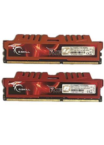 8GB Kit (2x 4GB) DDR3 G.SKill Ripjaws 2133MHz Cl11-11-11-30 1.5v F3-17000CL11D-8GBXL RAM Operatyvioji atmintis PC atmintis Gaming Ramas stick kompiuterio