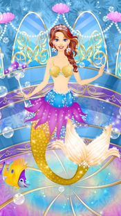 Get Ice Princess Mermaid Salon: Girls Makeover Games