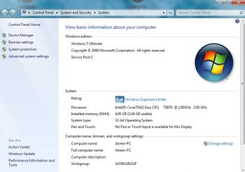 Redeem Dell Vostro 1015 15.6 / Intel Core 2 Duo - T6570 / 4 GB DDR2 / 320 GB HDD / Windows 7 Ultimate