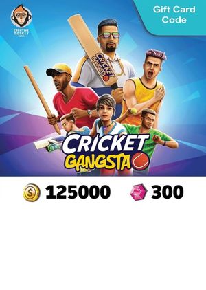 Cricket Gangsta - Coin Pack 125,000 + Gem Pack 300 (iOS/Android) meplay Key INDIA
