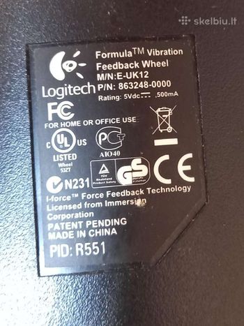 Buy Logitech formula vibration feedback wheel