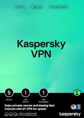 Kaspersky VPN (1 Year / 5 Devices) Key EUROPE