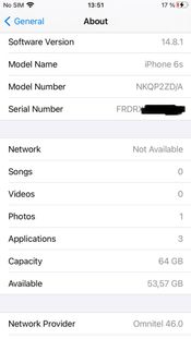 Apple iPhone 6s 64GB Silver