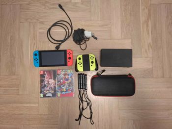 Nintendo Switch Bundle with 2 extra Joy-Cons and 2 Games