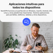 NordVPN Estándar - 1 mes - 10 dispositivos (PC/MAC/Mobile) VPN y ciberseguridad - ESPAÑA for sale